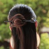 Butterfly Hook Ebony Hair Stick