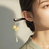 Koi Drop Ebony Hair Stick