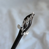 Silver Branch Bloom Hair Stick