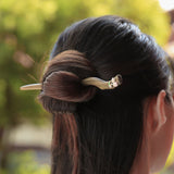 Tulip Branch Green Hair Stick