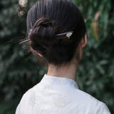 Sharp Luminous Leaf Hair Stick