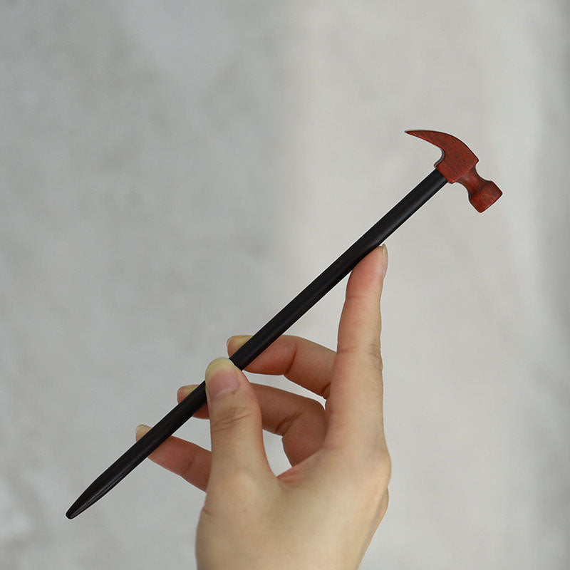 Wooden Hammer Hair Stick