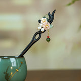 Glass Leaf Blossom Hairstick