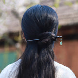 Water Jade Drop Hair Stick