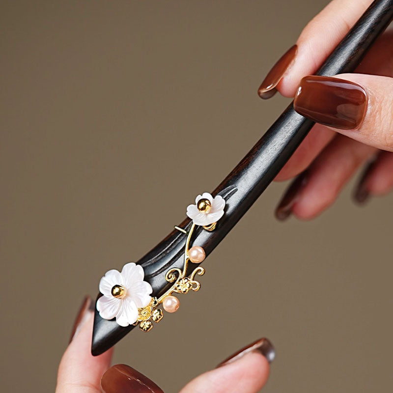 Winter Flower Hair Stick