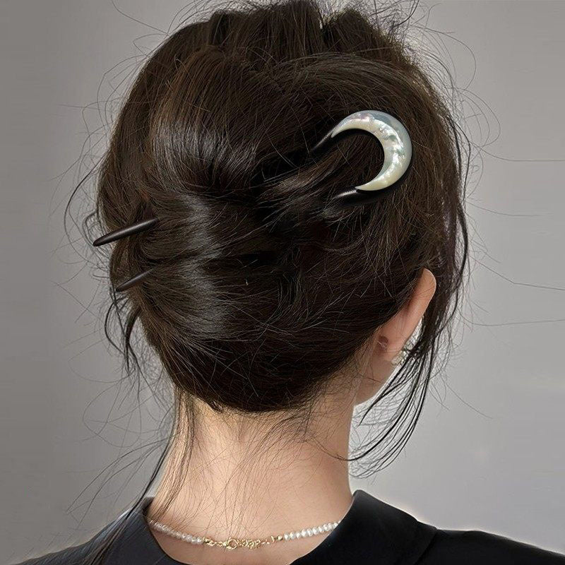 Moon Arc Nacre Hair Stick