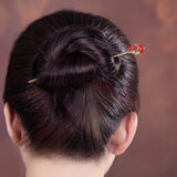 Scarlet Accent Hair Stick
