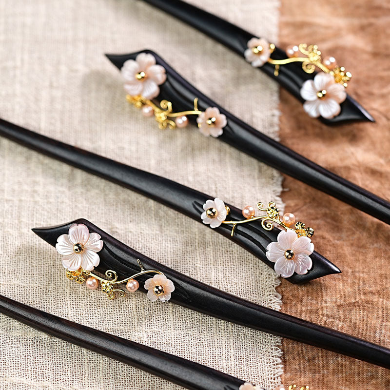 Winter Flower Hair Stick