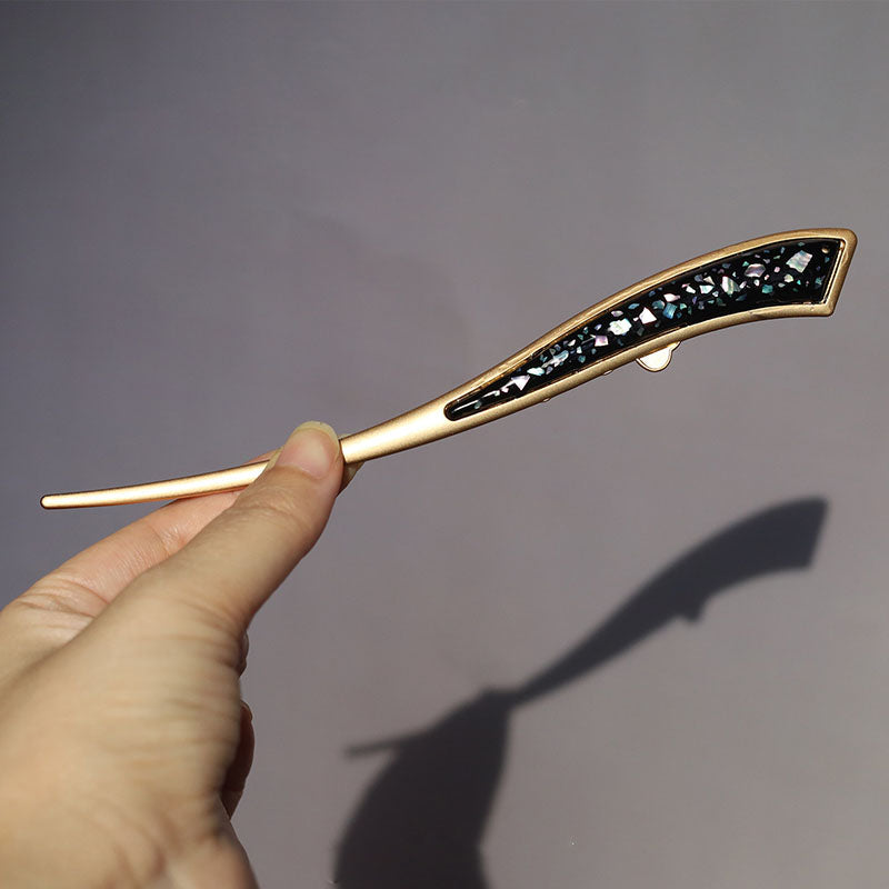 Abalone Moon Arc Hair Stick