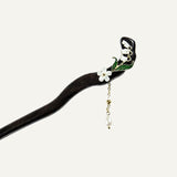 White Jasmine Dangle Hair Stick