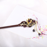Garnet Tassel Hair Stick