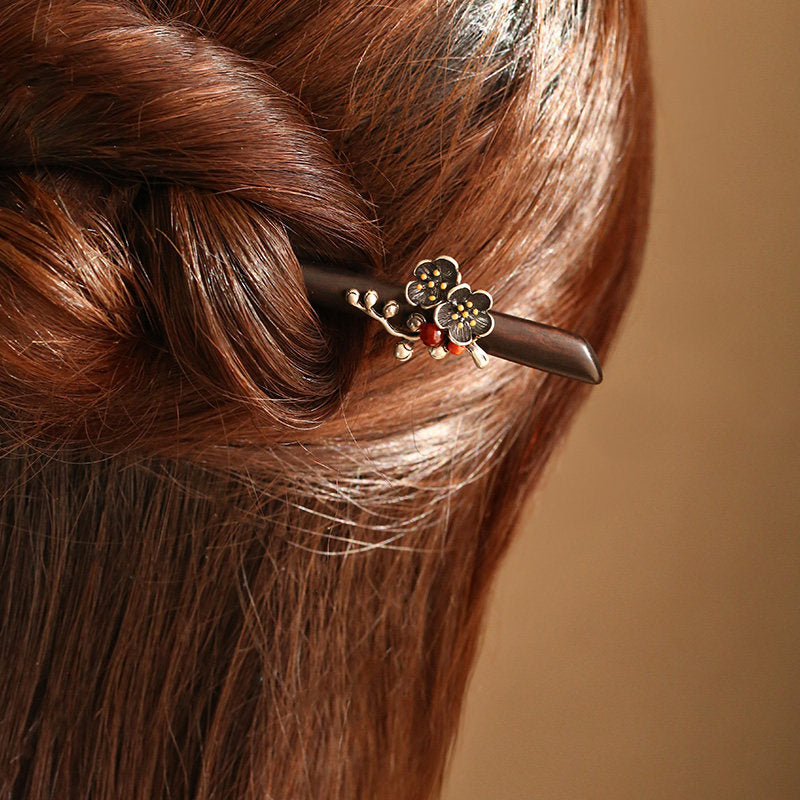 Arden Plum Hair Stick