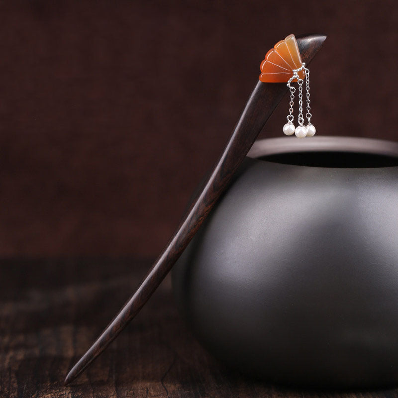 Si Shellcrest Shellcrest Pearl Hair Stick – Silkorastudio