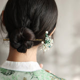 Antique Pearl Garden Hair Stick