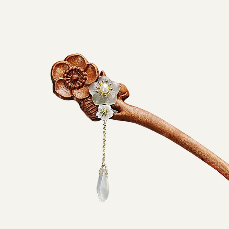 Apricot Rain Hair Stick