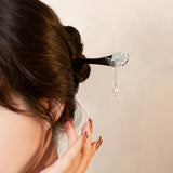 Snow Feather Pearl Hair Stick