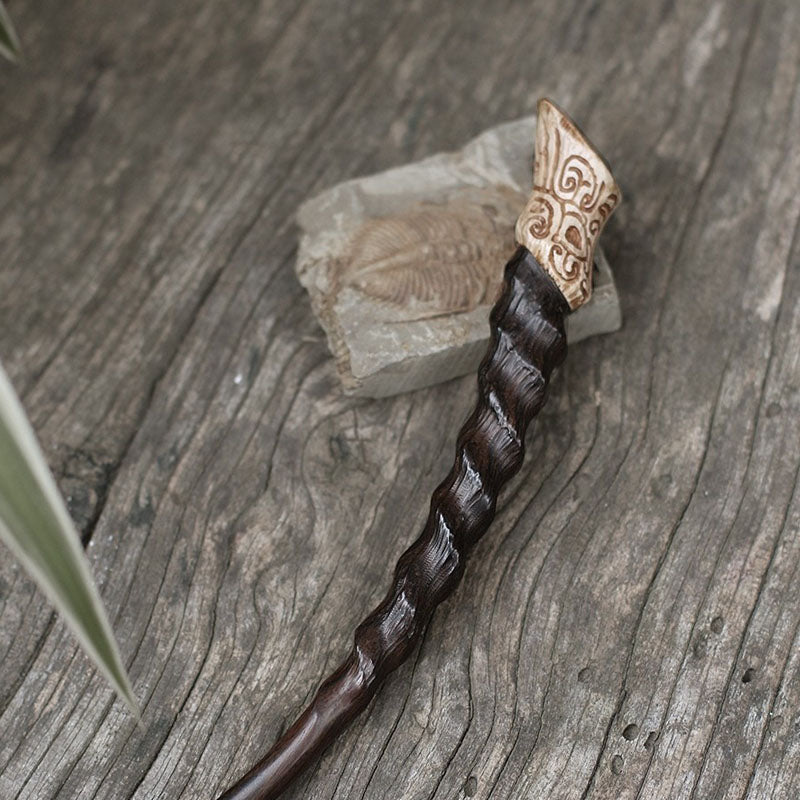 Antler Coil Spine Hair Stick
