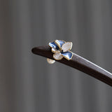 Indigo Petal Hair Stick