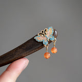 Butterfly Shell Dangle Hair Stick