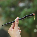 Jade Seal Ebony Hair Stick
