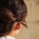 Obsidian Fish Hair Stick