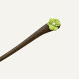Green Flower Hair Stick
