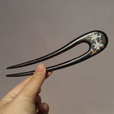 Hand-Painted Lily Hair Stick