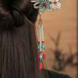 Royal Blossom Tassel Hair Stick