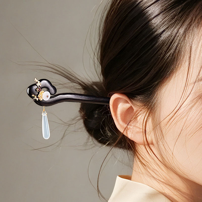 Cloudfall Pendant Hair Stick