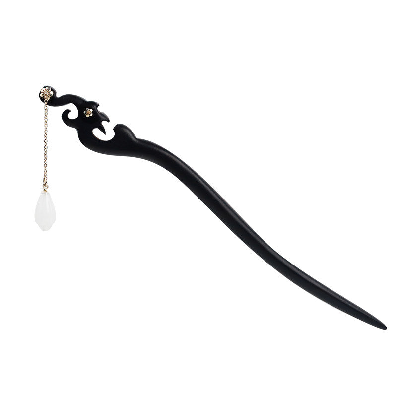Magnolia Pearl-Shaped Jade Hair Stick