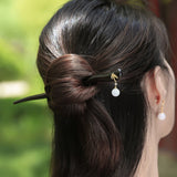 Golden Leaf Drop Hair Stick