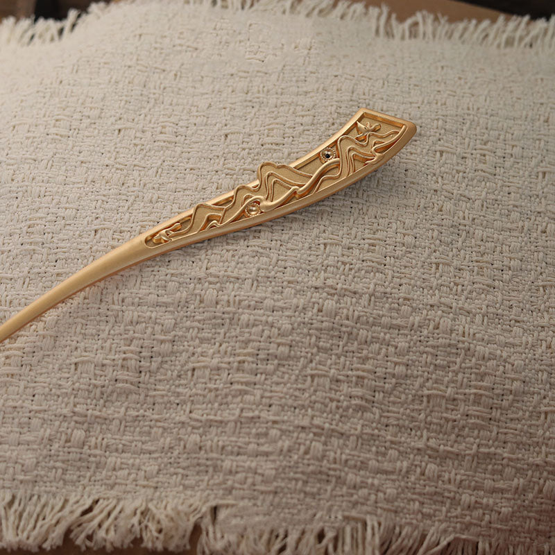 Abalone Moon Arc Hair Stick