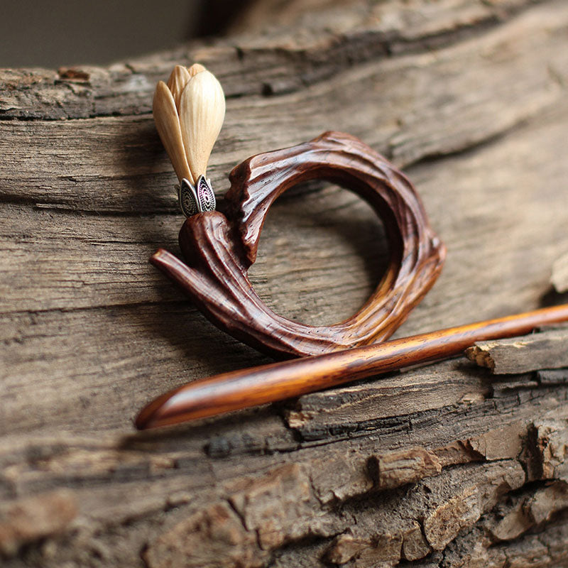 Antler Bloom Ring Hair Stick