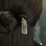 Tribal Medallion Ebony Hair Fork