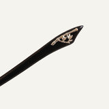 Bamboo Accent Ebony Hair Stick