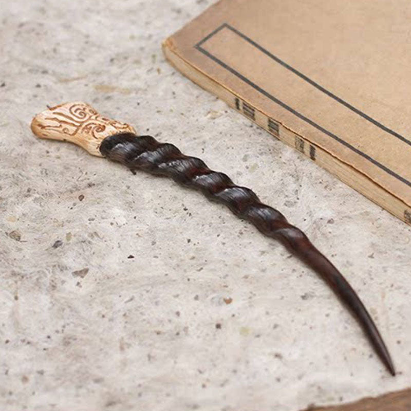 Antler Coil Spine Hair Stick