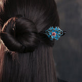 Cerulean Floral Hair Stick