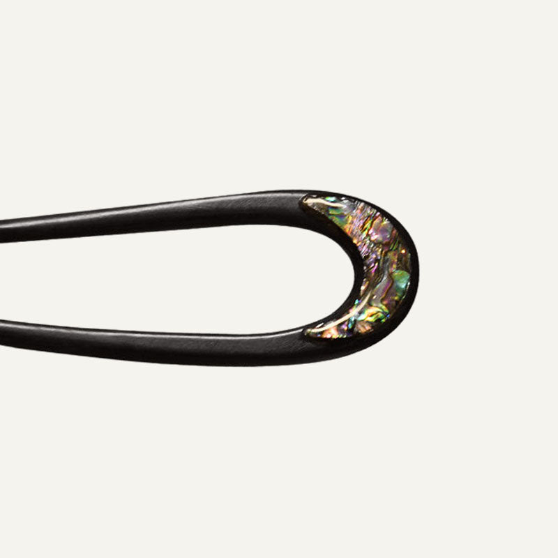 Lunar Nacre Arc Hair Stick