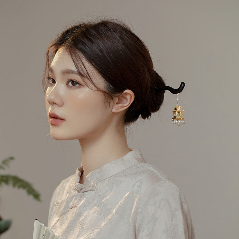 Heritage Pavilion Pearl Hair Stick