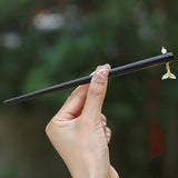 Mint Fishtail Ebony Hair Stick