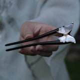 Butterfly Pearl Accent Hair Stick
