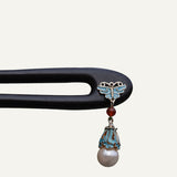 Azure Butterfly Hair Stick