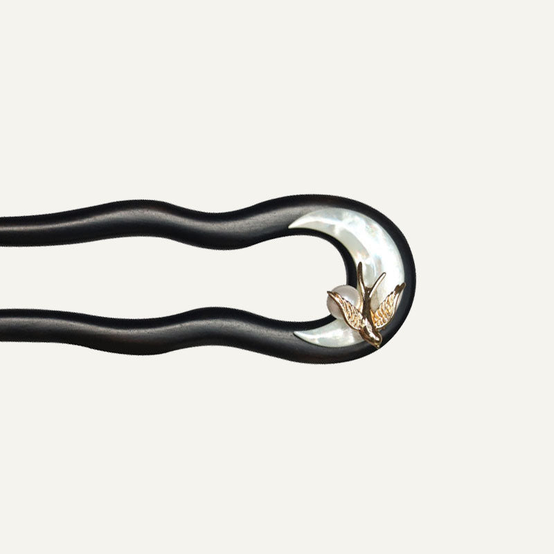 Swallow Nacre U Hair Stick