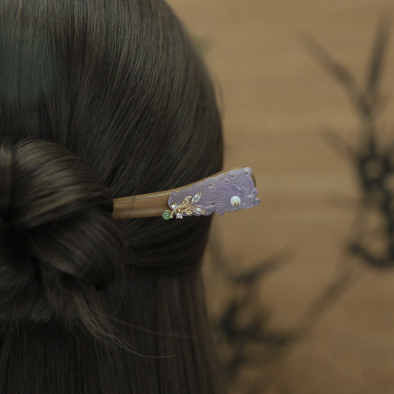 Lavender Petal Hair Stick