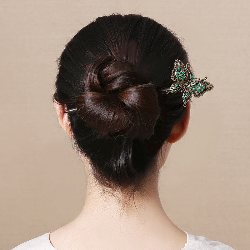 Antique Butterfly Hair Stick