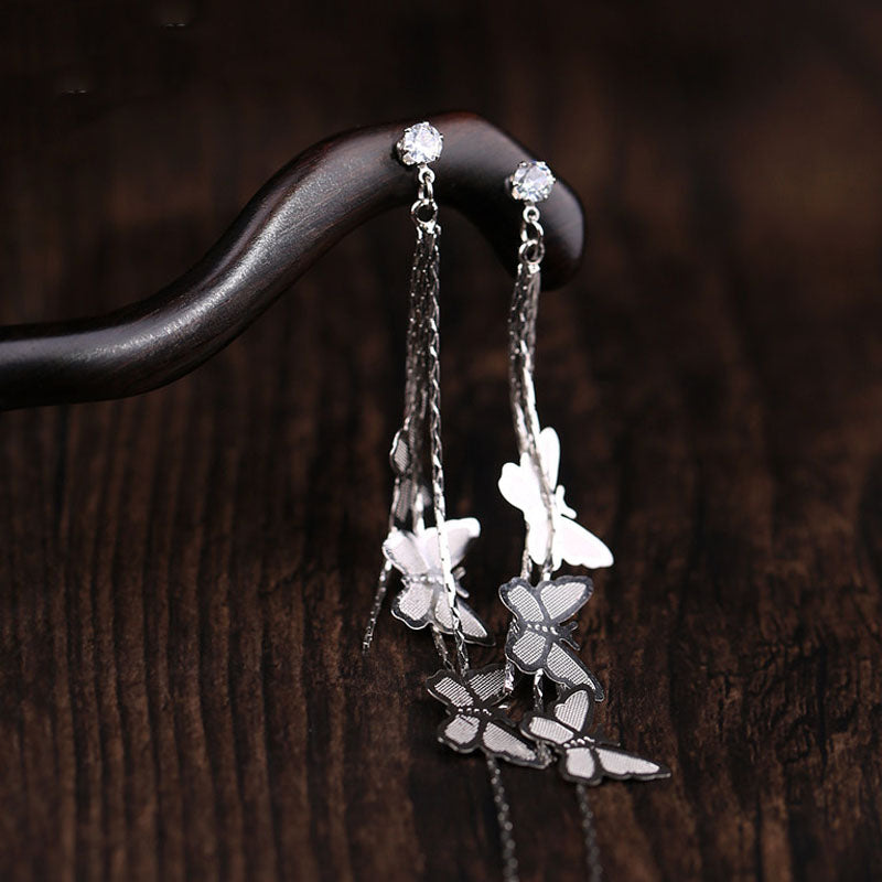 Butterfly Long Drop Hair Stick