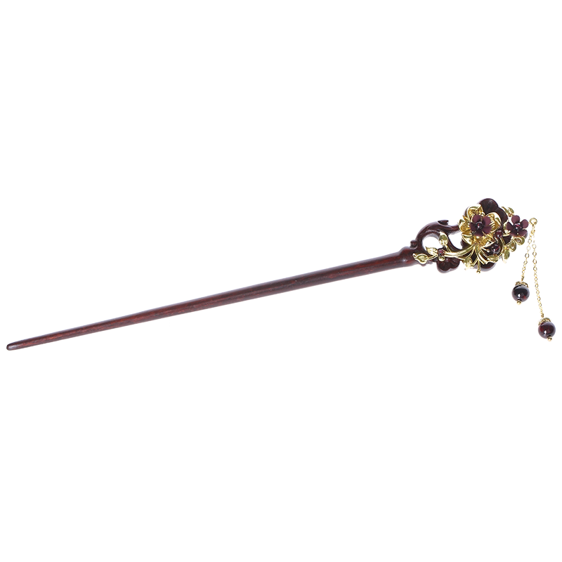 Garnet Tassel Hair Stick