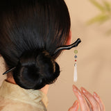 Ebony Flowing Arc Hair Stick