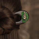 Bamboo Green Ebony Hair Fork