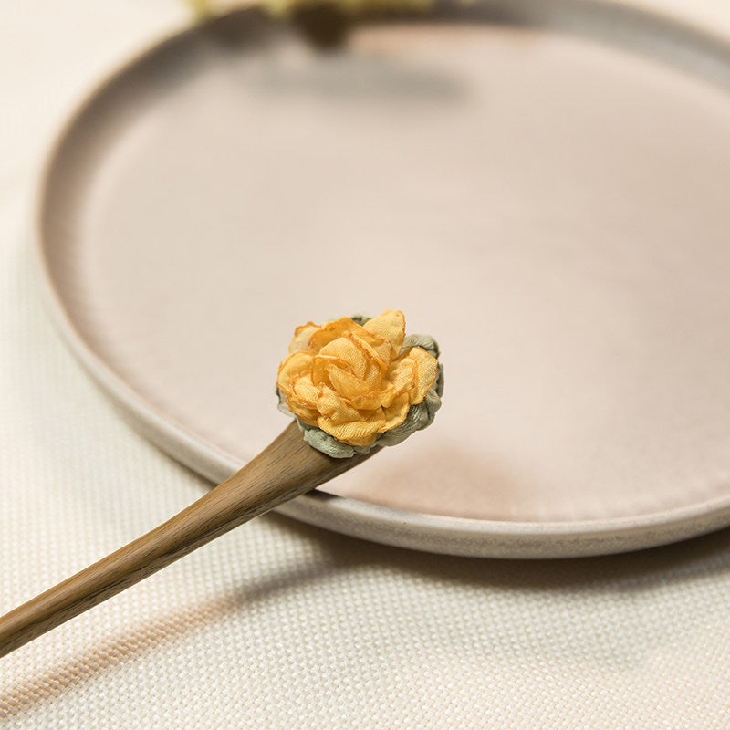 Golden Blossom Hair Stick